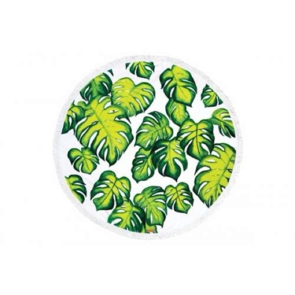 PALM PRINT ROUND TOWEL by Pure Vida - Picture 5 of 7
